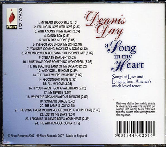 Dennis Day - A Song In My Heart (24 tracks)