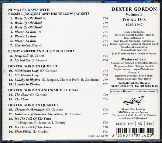 Dexter Gordon - Young Dex: Volume 3 1946-1947
