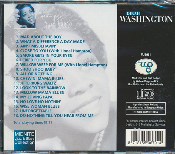 Dinah Washington - Mad About The Boy