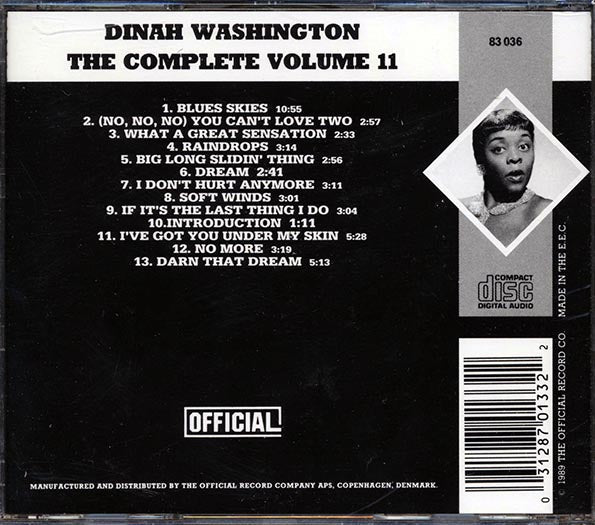 Dinah Washington - The Complete Dinah Washingon Volume 11: 1954