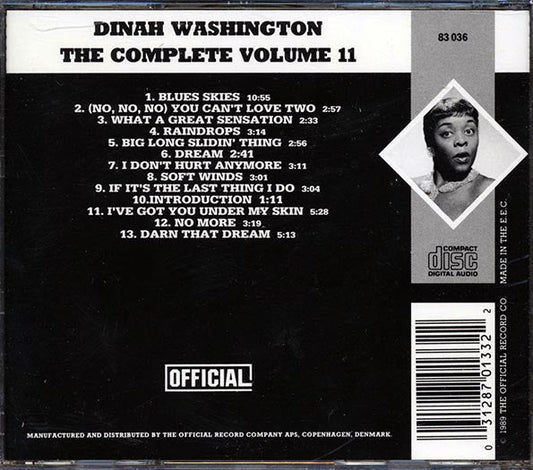 Dinah Washington - The Complete Dinah Washingon Volume 11: 1954