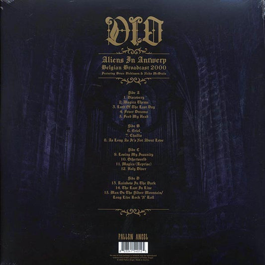 Dio, Bruce Dickinson, Nicko McBrain - Aliens In Antwerp Belgian Broadcast 2000 (2xLP) (clear/black splatter vinyl)