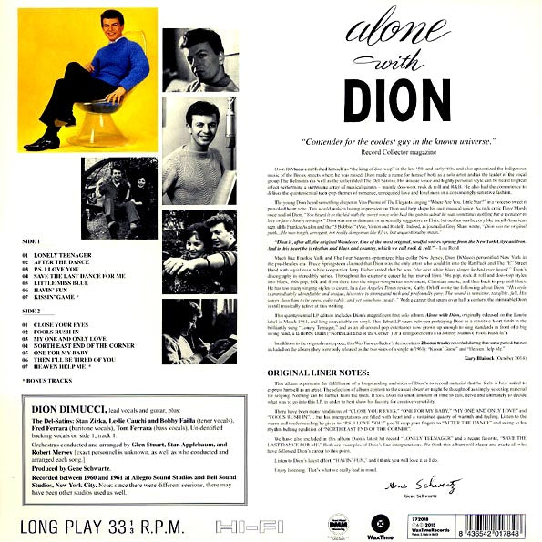 Dion - Alone With Dion (incl. mp3) (180g)
