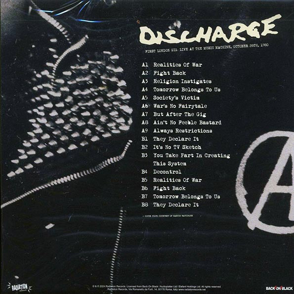 Discharge - First London Gig, Live At The Music Machine, October 20th, 1980
