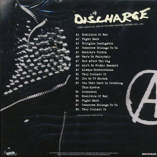 Discharge - First London Gig, Live At The Music Machine, October 20th, 1980