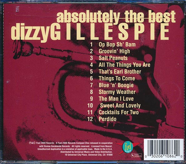 Dizzy Gillespie - Absolutely The Best (marked/ltd stock)