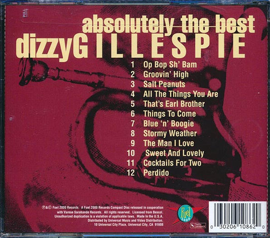 Dizzy Gillespie - Absolutely The Best (marked/ltd stock)