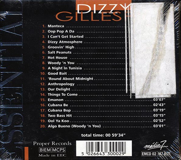 Dizzy Gillespie - Dizzy Gillespie (20 tracks) (deluxe 3-fold digipak)