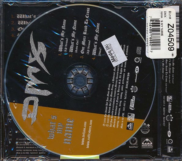 DMX - What's My Name CD