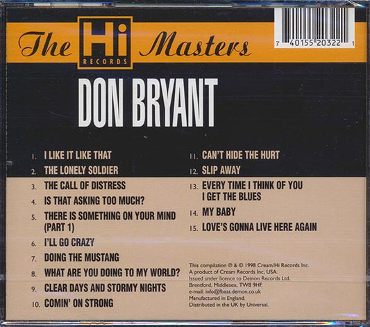 Don Bryant - The Hi Records Masters