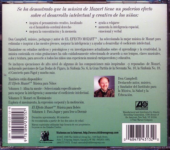Don Campbell, Wolfgang Amadeus Mozart - El Mozart Efecto: Musica Para Ninos