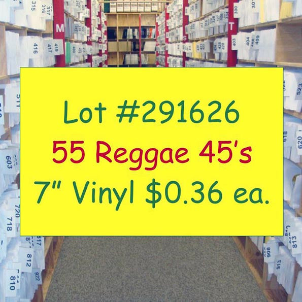 Doniki, Lutan Fyah, Luciano, Natural Black, Natty King, Richie Spice, Etc. - Lot #291626: Collection Of 55 7 Inch 45's (NEW)