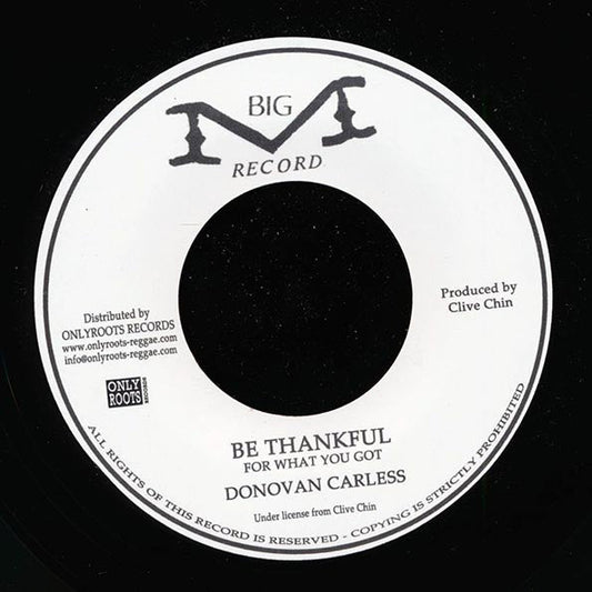Donovan Carless - Be Thankful  /  Version (France press)