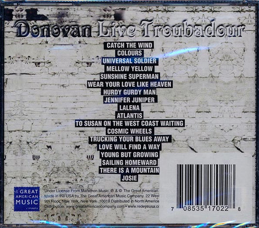 Donovan - Live Troubadour