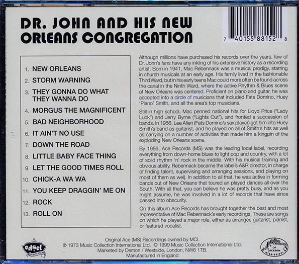 Dr. John - Dr. John And His New Orleans Congregation