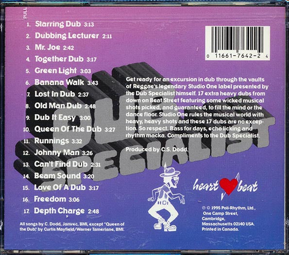 Dub Specialist - 17 Dub Shots From Studio One (marked/ltd stock) CD