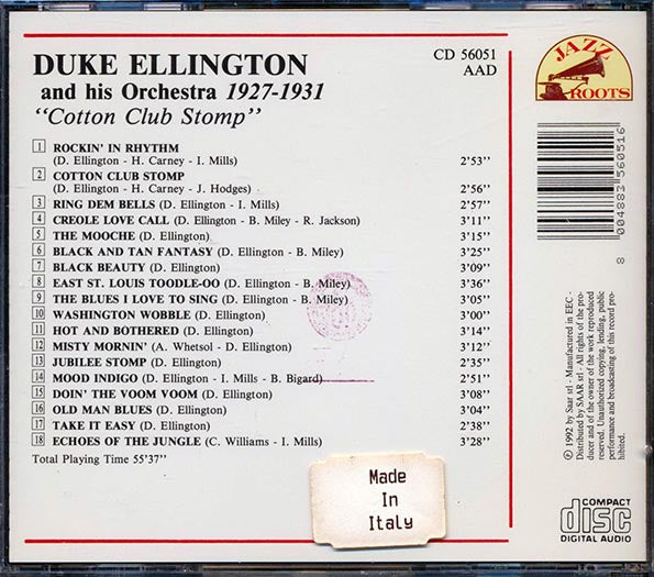 Duke Ellington & His Orchestra - Cotton Club Stomp: 1927-1931