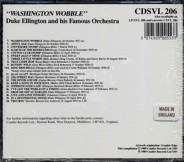 Duke Ellington & His Orchestra - Washington Wobble (20 tracks)