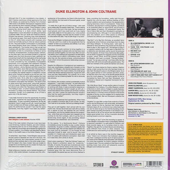 Duke Ellington, John Coltrane - Duke Ellington & John Coltrane (+bonus track) (180g) (remastered) (purple vinyl)