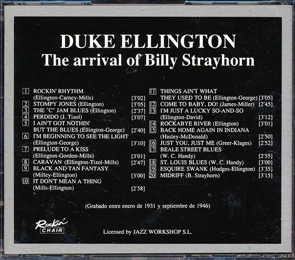 Duke Ellington - The Arrival Of Billy Strayhorn (20 tracks)