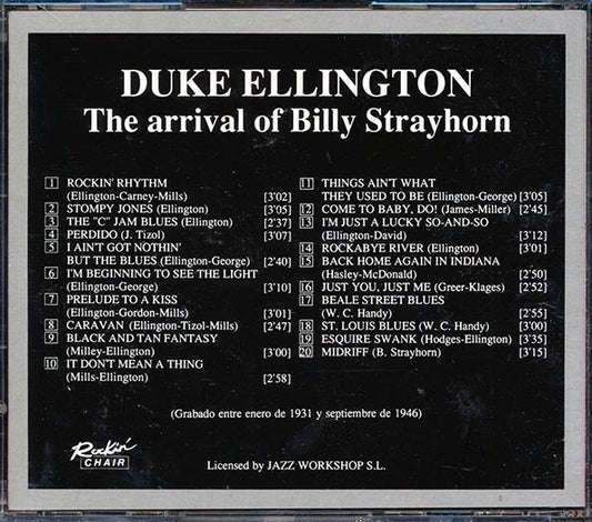Duke Ellington - The Arrival Of Billy Strayhorn (20 tracks)