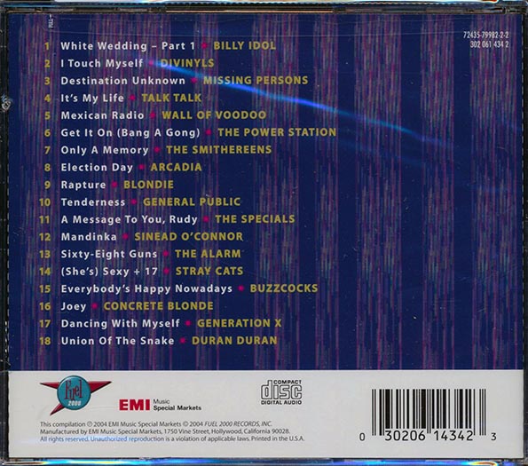 Duran Duran, Billy Idol, Blondie, Stray Cats, Etc. - Absolutely The Best Of Modern Rock: 18 Hits (marked/ltd stock)
