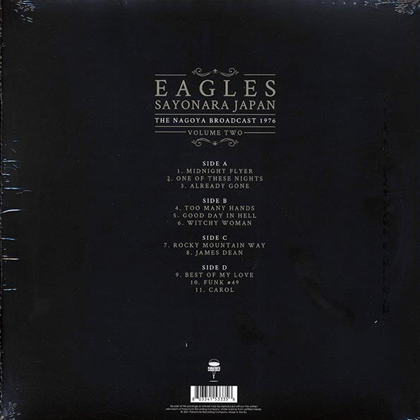 Eagles - Sayonara Japan Volume 2: The Nagoya Broadcast 1976 (2xLP)