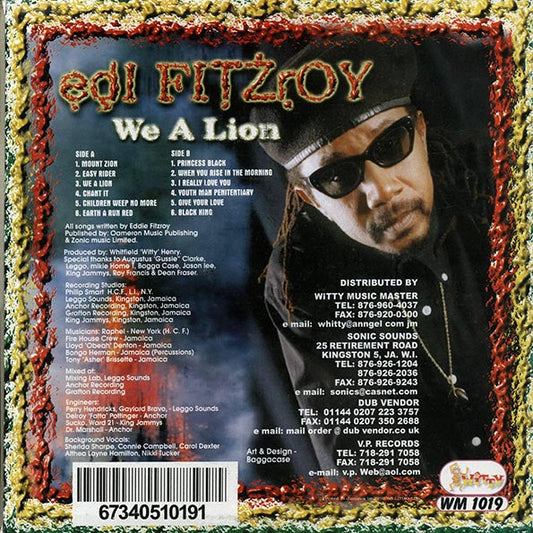 Edi Fitzroy - We A Lion (Jamaica press) (orig. press)