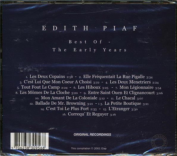 Edith Piaf - Best Of: The Early Years