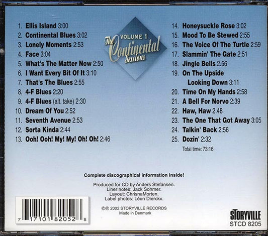 Edmond Hall & His Cafe Society Orchestra, Clyde Hart's All Stars, Slam Stewart Quintet - The Continental Sessions Volume 1 (25 tracks)