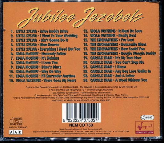 Edna McGriff, Little Sylvia, Viola Watkins, The Enchanters, Carole Fran - Jubilee Jezebels