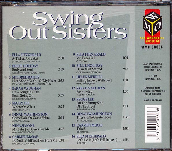 Ella Fitzgerald, Billie Holiday, Mildred Bailey, Peggy Lee, Etc. - Swing Out Sisters: Ladies Of Jazz