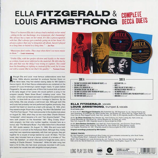 Ella Fitzgerald, Louis Armstrong - Complete Decca Duets (+3 bonus tracks) (ltd. ed.) (180g)