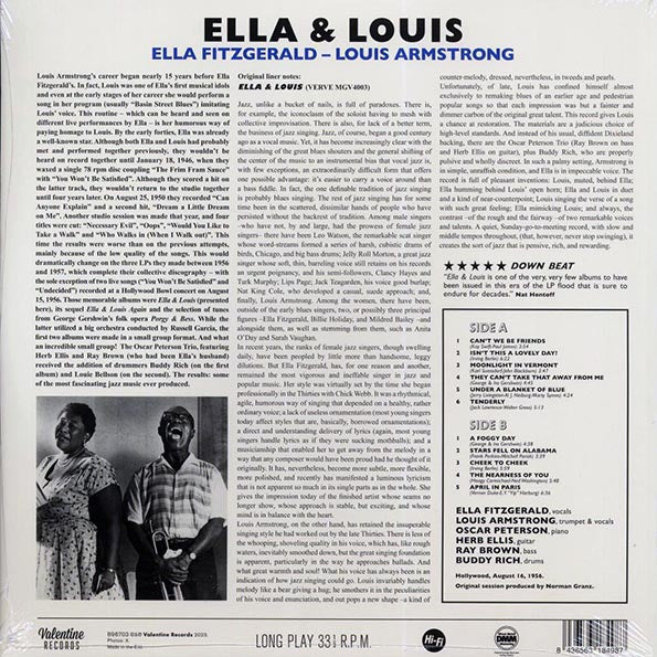 Ella Fitzgerald, Louis Armstrong - Ella And Louis (mono) (180g)