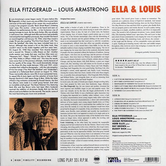 Ella Fitzgerald, Louis Armstrong - Ella & Louis (+bonus track) (DMM) (ltd. ed.) (180g) (High-Def VV)