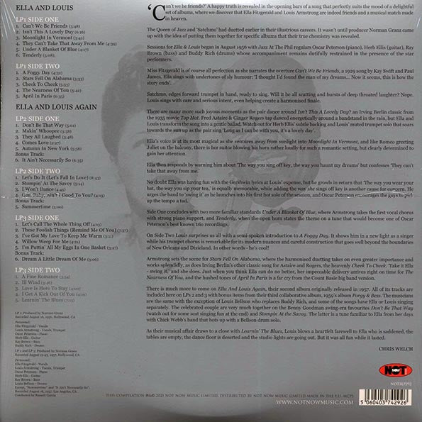 Ella Fitzgerald, Louis Armstrong - The Platinum Collection (32 tracks) (3xLP) (white vinyl)