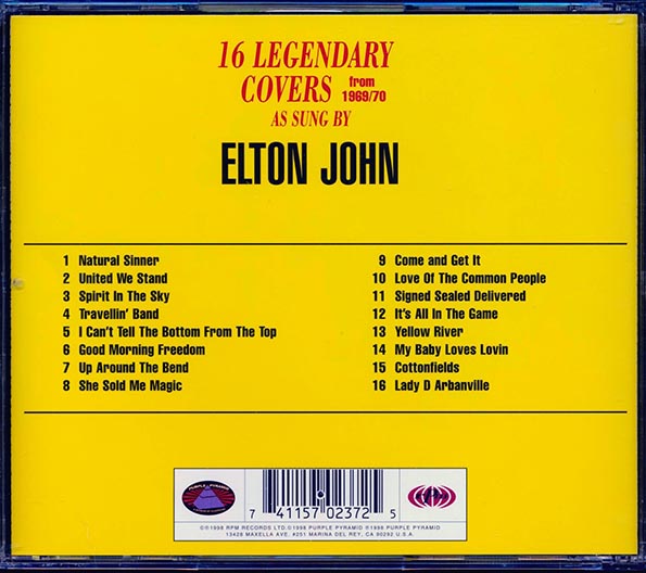 Elton John - 16 Legendary Covers From 1969-70 As Sung By Elton John: Chartbusters Go Pop (incl. large booklet) (marked/ltd stock) CD