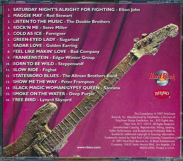 Elton John, Lynyrd Skynyrd, Steppenwolf, Rod Stewart, Peter Frampton, Etc. - Hard Rock Cafe: Classic Rock (marked/ltd stock)
