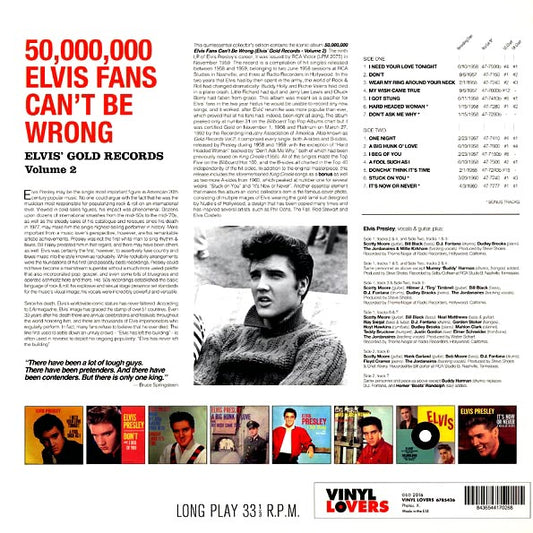 Elvis Presley - 50,000,000 Elvis Fans Can't Be Wrong: Elvis' Gold Records Volume 2 (180g)