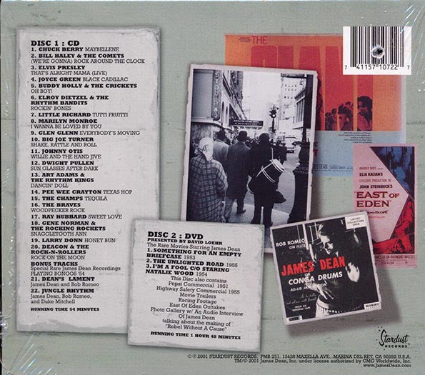 Elvis Presley, Buddy Holly, Chuck Berry, James Dean, Little Richard, Etc. - James Dean Era (22 tracks) (incl. DVD) (incl. large booklet) (marked/ltd stock) CD
