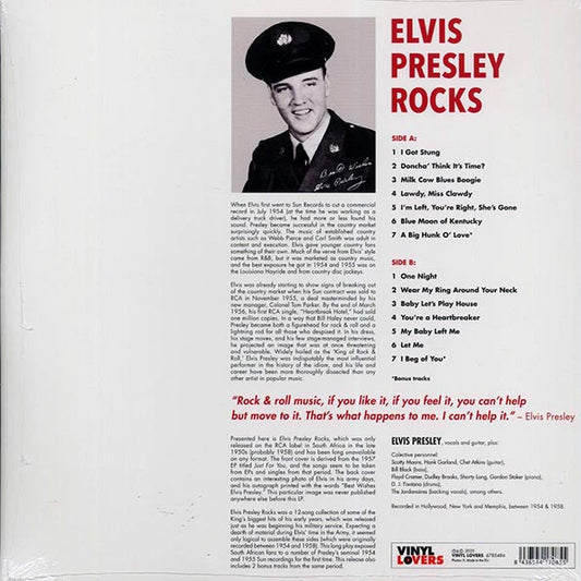Elvis Presley - Elvis Presley Rocks (+2 bonus tracks) (ltd. ed.) (180g)