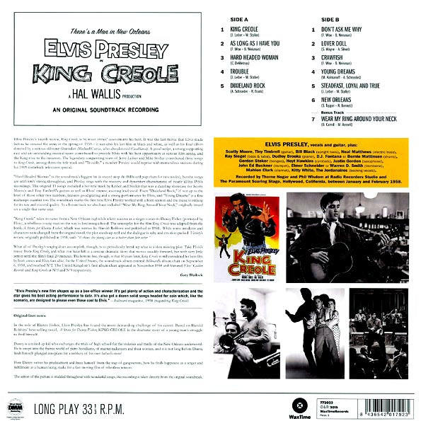 Elvis Presley - King Creole: An Original Soundtrack Recording (incl. mp3) (180g)