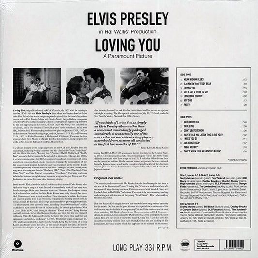 Elvis Presley - Loving You (incl. mp3) (180g)