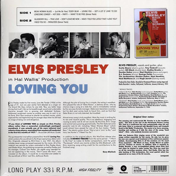 Elvis Presley - Loving You (ltd. ed.) (180g)