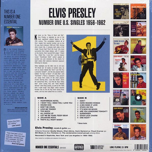 Elvis Presley - Number One US Singles 1956-62 (+2 bonus tracks) (ltd. ed.) (180g)