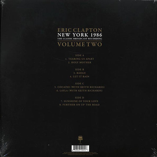 Eric Clapton - New York 1986 Volume 2: The Classic Broadcast Recording (2xLP)