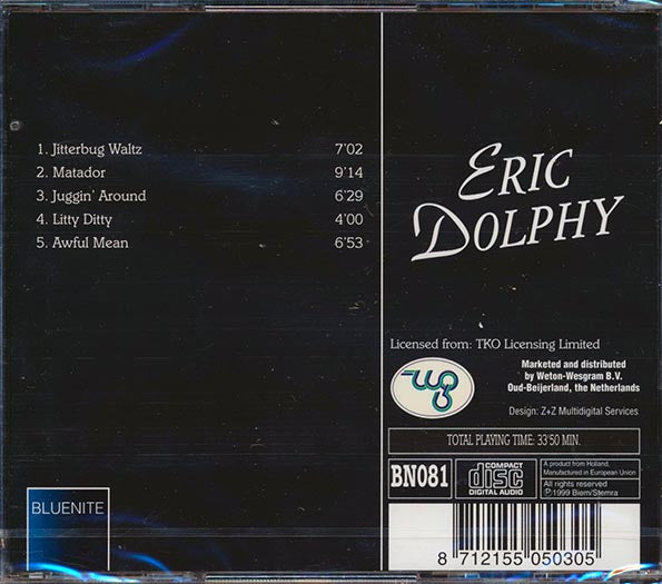 Eric Dolphy - Music Matador CD
