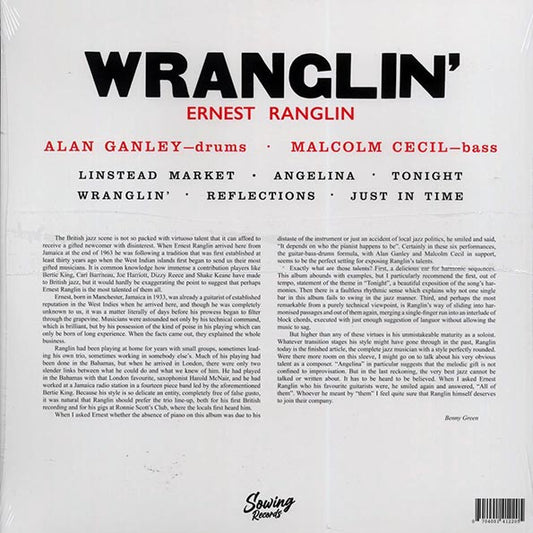 Ernest Ranglin - Wranglin' (clear vinyl)