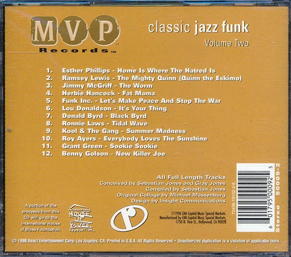 Esther Phillips, Ramsey Lewis, Jimmy McGriff, Herbie Hancock, Funk Inc, Etc. - Classic Jazz Funk Volume 2