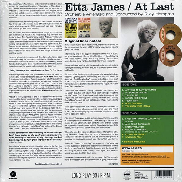 Etta James - At Last! (+4 bonus tracks) (180g)